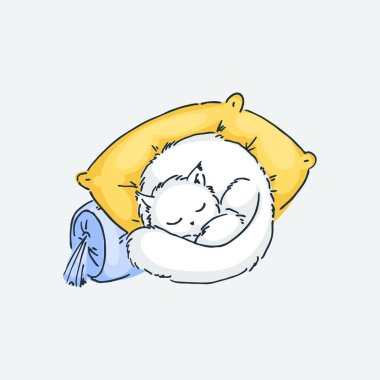 Sevimli karikatür hayvan. Çocuk tasarımı, kartlar, baskılar, boyama kitapları için vektör küçük resim illüstrasyon