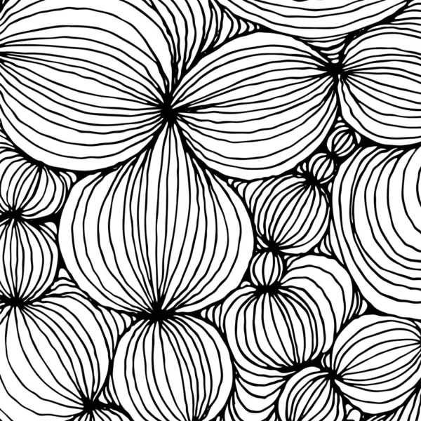 Contour vectoriel doodle abstrait boule ornementale fond de bande — Image vectorielle