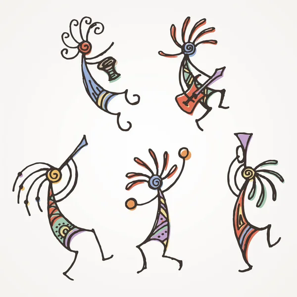 Kokopelli Stockvektoren Lizenzfreie Illustrationen Depositphotos