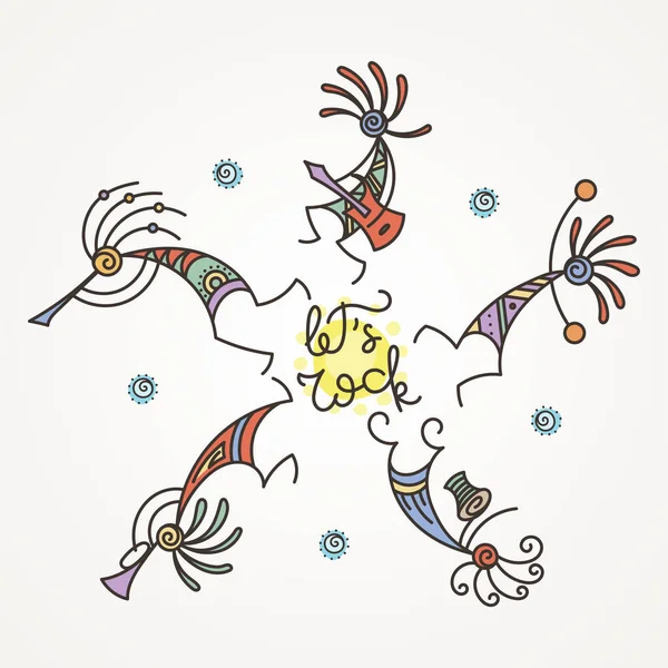 Kokopelli Stockvektoren Lizenzfreie Illustrationen Depositphotos
