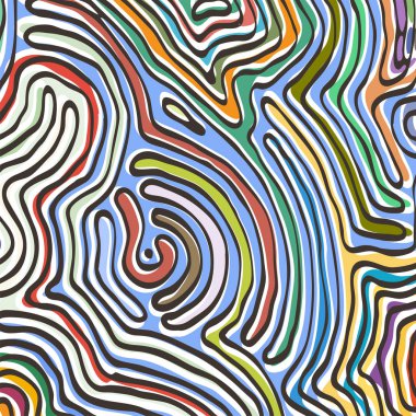 Vektör renk deseni, kavisli çizgiler, siyah ve beyaz grunge arka plan