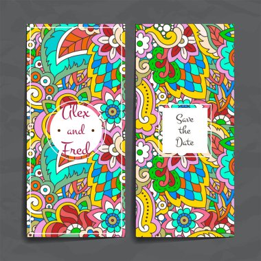 Doodle renkli şablon el çocuklar için çizilmiş ve oynamak. Karikatür tasarım sanatsal baskı