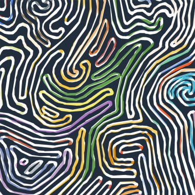 Vektör renk deseni, kavisli çizgiler, siyah ve beyaz grunge arka plan