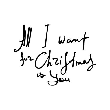 Kaligrafi Doodle yazı tasarım kartı veya baskı. Tatil tebrik için yaratıcı tipografi. Kaligrafi mürekkep yazı tipi