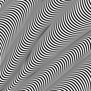 Dalgalı arka plan, optik art, çizgili opart