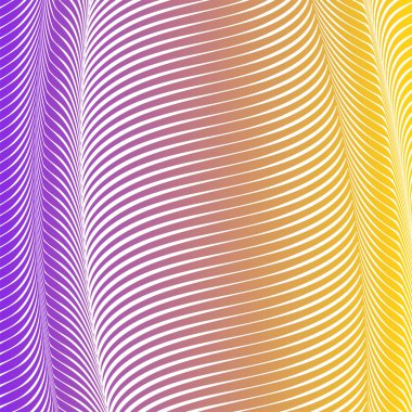 Soyut asit renk dalgalı arka plan, optik sanat, çizgili opart. Neon degrade