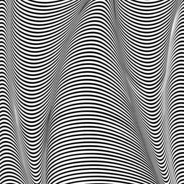 Dalgalı arka plan, optik art, çizgili opart