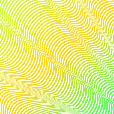 Soyut asit renk dalgalı arka plan, optik sanat, çizgili opart. Neon degrade