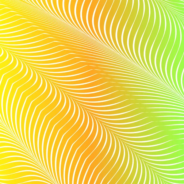 Abstrait fond ondulé acide de couleur, l'art optique, opart rayé. Gradient néon — Image vectorielle