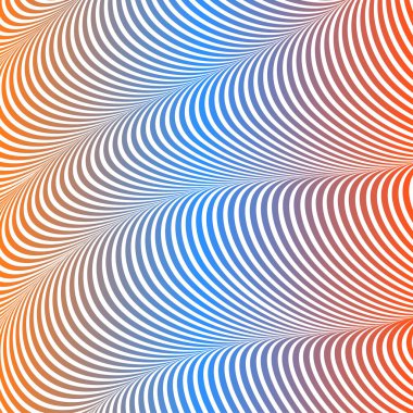 Soyut asit renk dalgalı arka plan, optik sanat, çizgili opart. Neon degrade