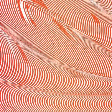 Soyut asit renk dalgalı arka plan, optik sanat, çizgili opart. Neon degrade