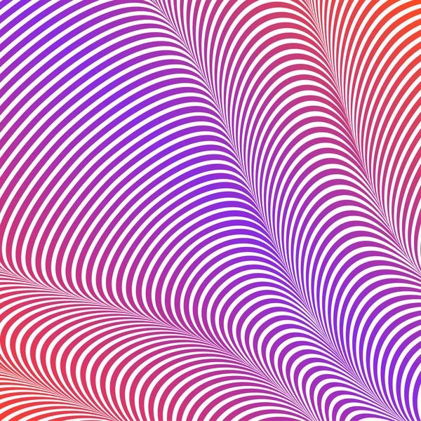 Abstrakte Säurefarbe welligen Hintergrund, optische Kunst, opart gestreift. Neon-Gefälle — Stockvektor