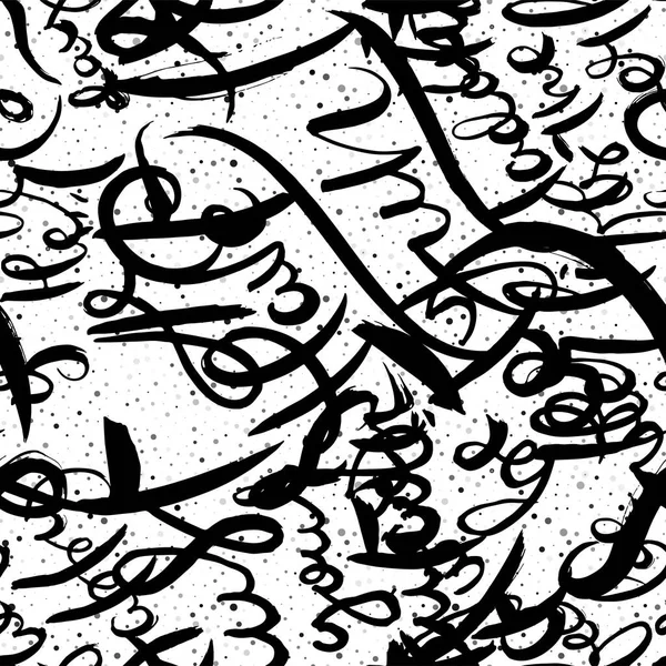 Γκράφιτι Φόντο Αδιάλειπτη Μοτίβο Κόλλα Χέρι Σου Vandal Διανυσματικά Γράμματα — Διανυσματικό Αρχείο