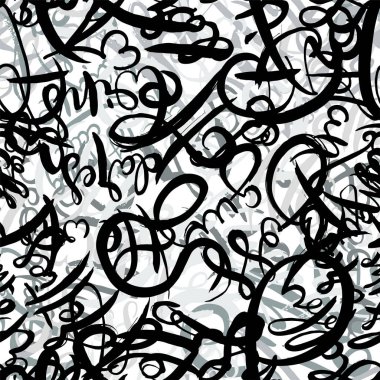 Graffiti arka planı pürüzsüz. El stili etiketleme. Vandal vektör harfleri