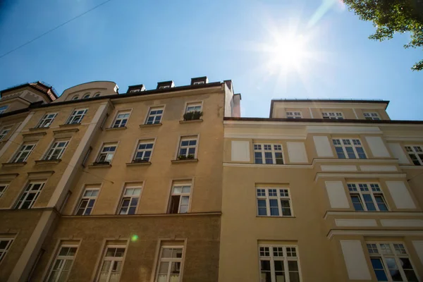 Schöne Alte Häuser Renoviert München — Stockfoto