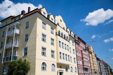 güzel eski evler, Münih, Schwabing