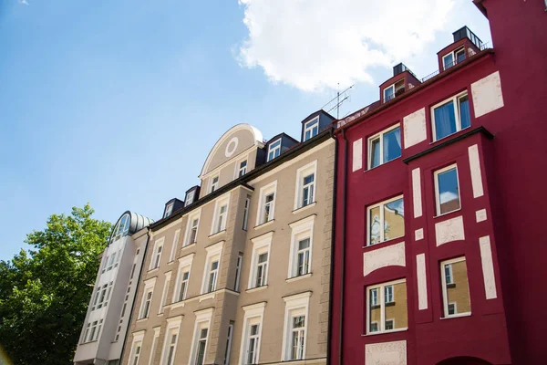 Old Building New Building Row Houses Schwabing — Stock Photo, Image
