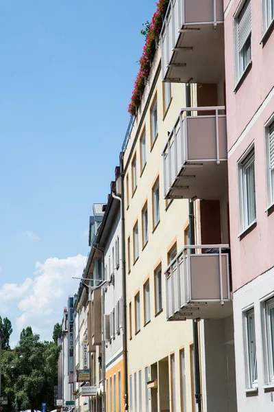 Edificio Antiguo Edificio Nuevo Hilera Casas Schwabing — Foto de Stock