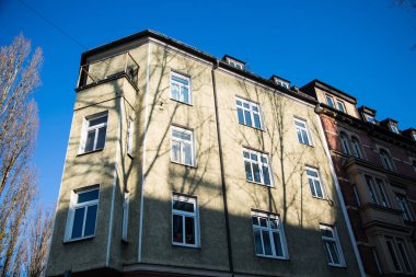 Münih, konut eski binalarda bina, konut, Münih şehir, şehir