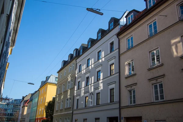 Old buildings in Munich, residential building, residential build