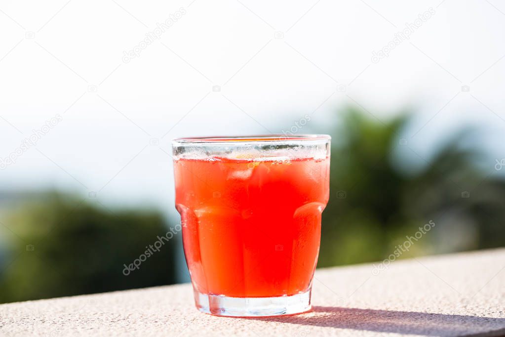 Drink , Cocktail , Palms in Background