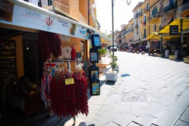 bir arka plan olarak kırmızı pepperoni