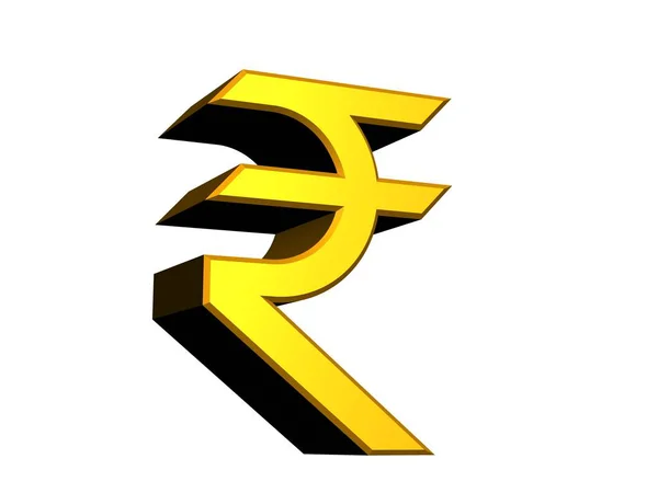 Indiase Rupee Symboolinstantie — Stockfoto