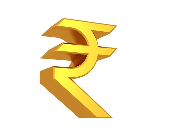 Indiai Rúpia Szimbólum — Stock Fotó