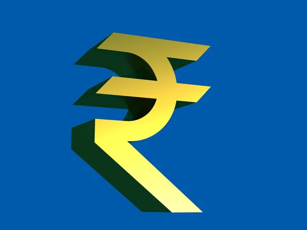 Indiase Rupee Symboolinstantie — Stockfoto