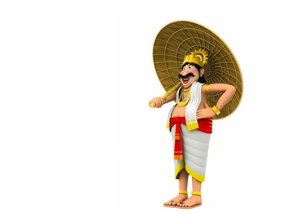 Leggenda Mahabali Più Popolare Più Affascinante Tutte Leggende Dietro Onam — Foto Stock