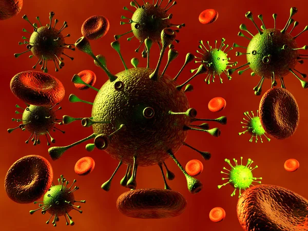 Corona-virus 2019-coven novel corona virus concept responsible for asian flu outbreak and corona viruses influenza as dangerous flu strain cases as a pandemic. Microscope virus close up. 3 rendering.