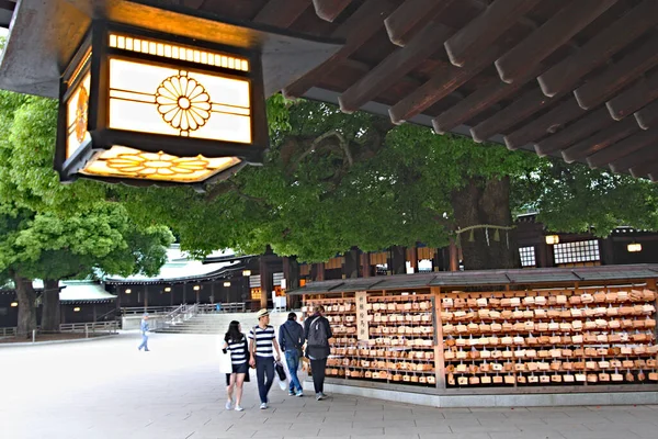 Lámpara Templo Tradicional Antiguo Santuario Japón — Foto de Stock