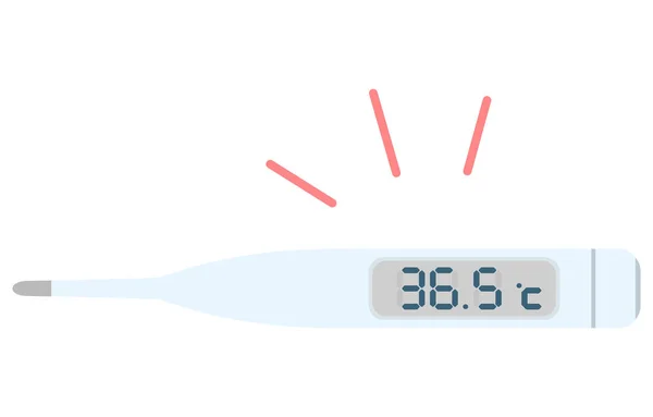 Illustration Termometer Som Visar Grader — Stock vektor