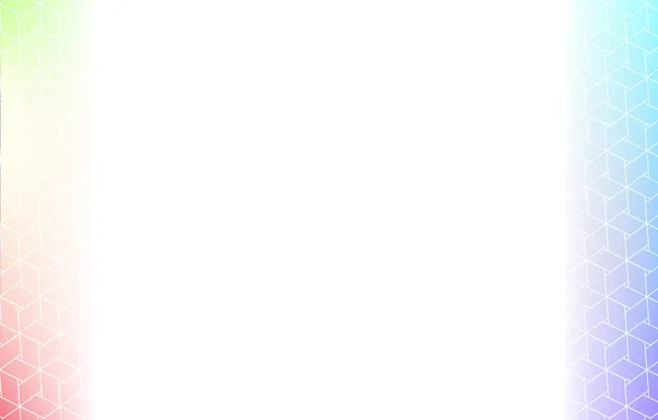 Тло Ілюстрація Блідої Градації Веселки Японський Візерунок Яка Атмосфера — стоковий вектор