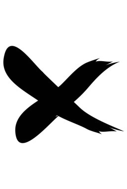 Fırça materyali: Çapraz çizginin vektör illüstrasyonu