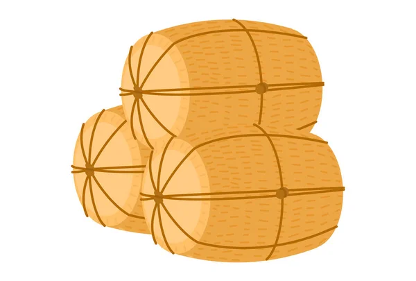 Neujahrsdekoration Vektor Illustration Von Gestapelten Reisballen — Stockvektor