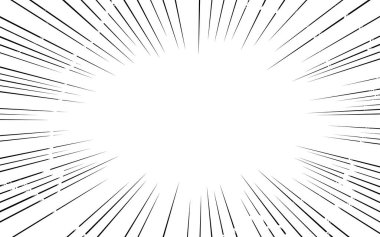 Çizgi film tarzı arkaplan malzemesi: yoğunlaştırılmış çizgiler ve yıldırımın etkisi