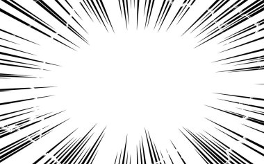 Çizgi film tarzı arkaplan malzemesi: yoğunlaştırılmış çizgiler ve yıldırımın etkisi