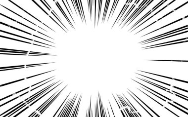 Çizgi film tarzı arkaplan malzemesi: yoğunlaştırılmış çizgiler ve yıldırımın etkisi