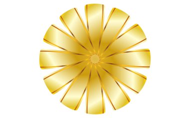 Altın desenli muhteşem bir kurdele.