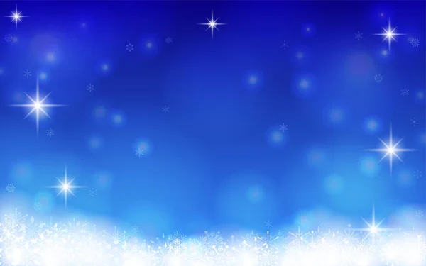 Weihnachtskarte Mit Schneeflocken Umrandet — Stockvektor
