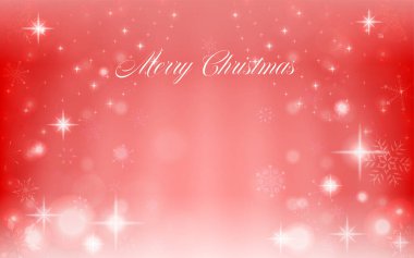 Kar taneleriyle ışıltılı arkaplan illüstrasyonu