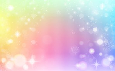 Kar taneleriyle ışıltılı arkaplan illüstrasyonu