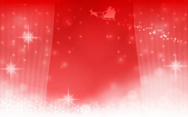 Background Material Silhouette Santa Claus Seen Window — Stock Vector