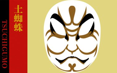 Kabuki, Tsuchigumo 'lu Kumatori - Çevirisi: Kabuki' nin Kumadori tipi bir örümcek