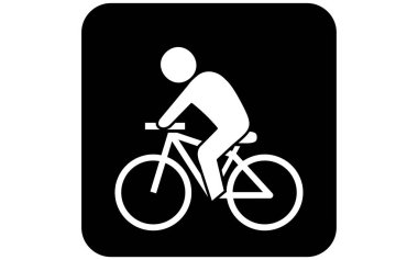 Bisikletle gidip gelmeyi öneren simge