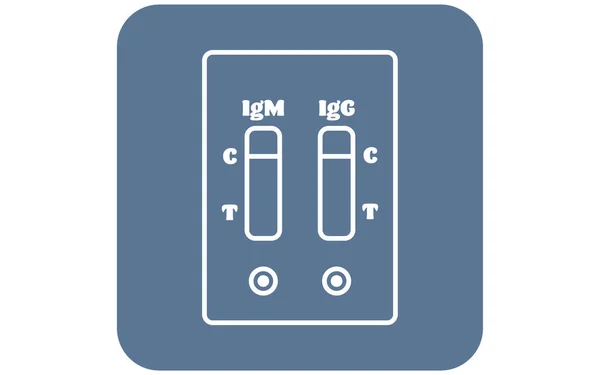 Ilustración Que Muestra Una Prueba Anticuerpos Negativa — Vector de stock