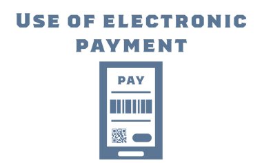 Simge illüstrasyonu kontaksız elektronik ödeme öneriyor