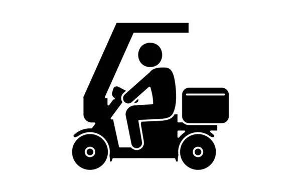 Icon Recommends Using Delivery Service — Stock Vector