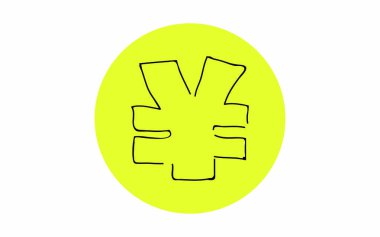 El yazısıyla basit simge çizimi: Çember işareti